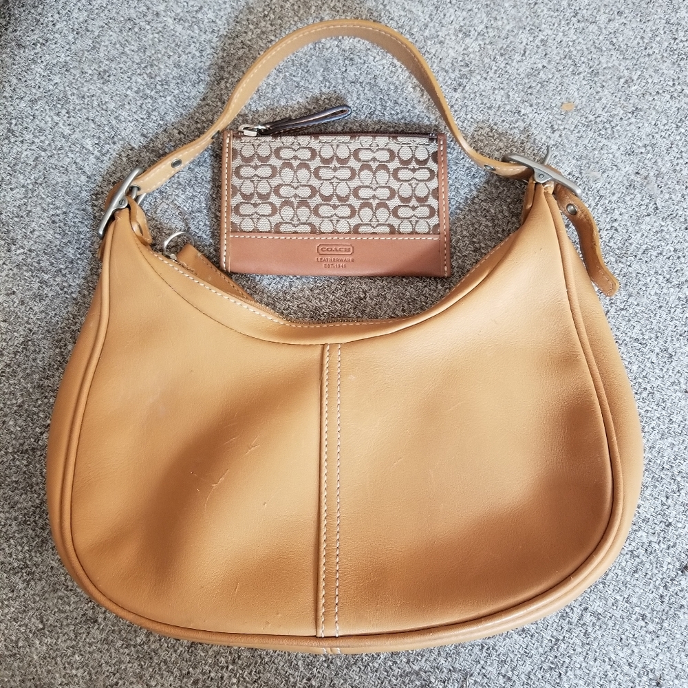 Coach bag and keychain card holder